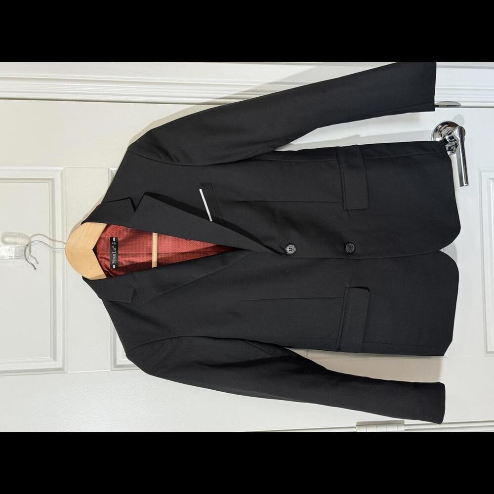 YuanLu Boys Suits 4 Piece Set of Jacket Vest Shirt Pants for Kids Size 12 Black